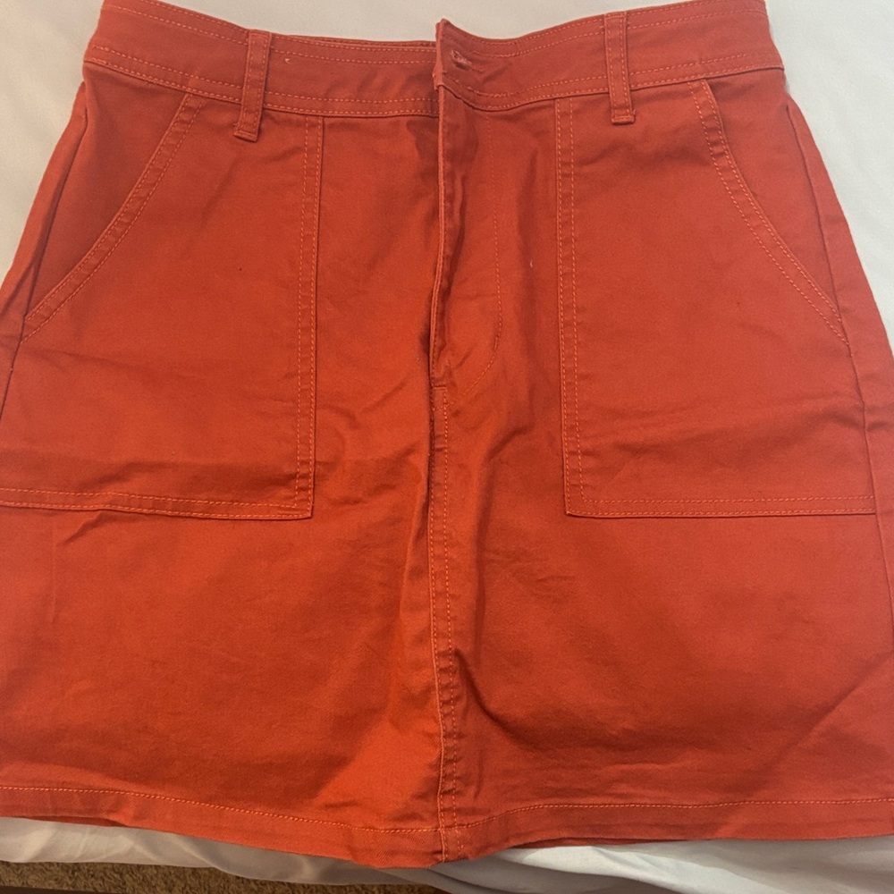 Copper Key Orange Mini Skirt
